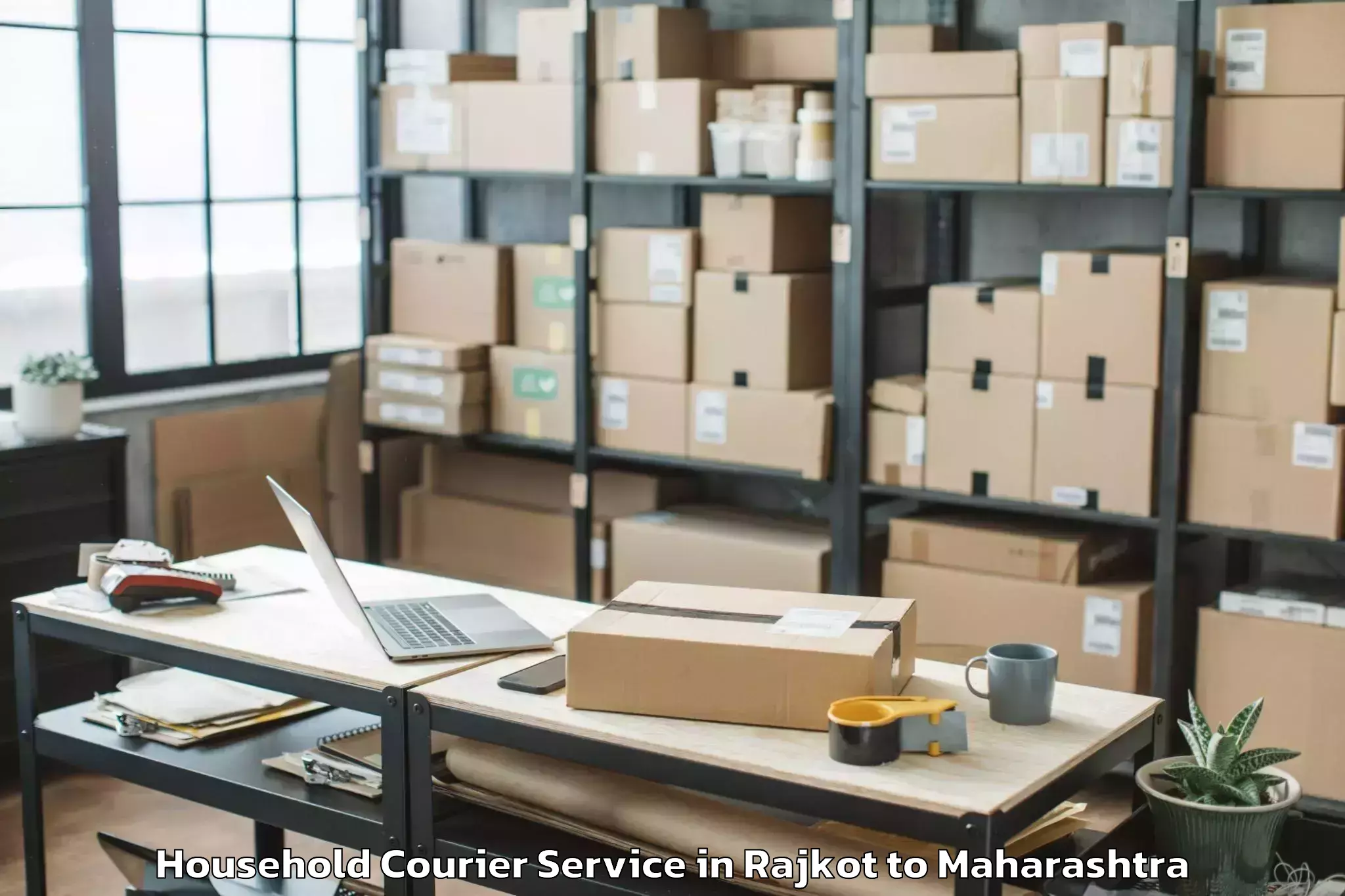 Hassle-Free Rajkot to Dhamangaon Railway Household Courier